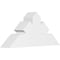 Ekena Millwork Richland Architectural Grade PVC Gable Bracket, 36"W x 16 1/2"H x 6"D x 6"F, 11/12 Pitch GBP036X17X0606RIC00 - alternate 1